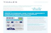 CISCO HYPERFLEX AND THALES eSECURITY · 2018-03-20 · cisco hyperflex and thales esecurity hyperconvergence with high assurance security for federal government