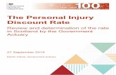 The Personal Injury Discount Rate · This report includes the PI discount rate determined following my review and a summary of the calculations. This report has been prepared in accordance