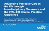 Advancing Palliative Care in the ED through Interdisciplinary …€¦ · Oxford Textbook of Palliative Nursing. (2015) Oxford University Press. ISBN 0199332347 Oxford Textbook of