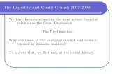 The Liquidity and Credit Crunch 2007-2008faculty.econ.ucdavis.edu/faculty/.../Credit_Crisis... · The trigger for the liquidity crisis was an increase in subprime mortgage defaults