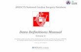 Data Definitions Manual - ANZSCTSanzscts.org/wp-content/uploads/2018/01/ANZSCTS... · In association with the School of Public Health and Preventive Medicine, Monash University February