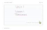 Unit 1 Lesson 1 2nd.pdf Page 1 of 12 - MR. CONGLETON · Lesson 1 — Introduction to Transformations and Translations Introduction to Transformations and Translations Congruent figures: