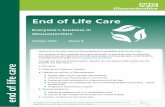 End of Life Care - NHS Gloucestershire CCG · 2015-12-10 · End of Life Care October 2009 Issue 6 Everyone’s business in Gloucestershire end of life care To improve the quality