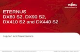 ETERNUS DX80 S2, DX90 S2, DX410 S2 and DX440 S2 · 2011-09-22 · Initialize BUD All firmware archives, internal logs and Panic Dumps of the ETERNUS DX S2 are deleted Currently active