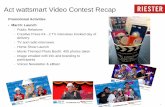 Act wattsmart Video Contest Recappscdocs.utah.gov/electric/16docs/1603517/276881RMPExF... · 2016-05-23 · 1 Promotional Activities • March: Launch-Public Relations-Creative Press