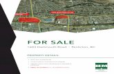 FOR SALE · Penticton, BC HM Commercial Group – Macdonald Realty Kelowna is pleased to present 1603 Dartmouth Road in Penticton, BC, a 4.337 acre vacant land parcel which is ideal