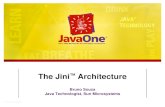 The Jini Architecturejavaman.com.br/apres/files/jini.pdf · 2001-10-02 · • The Jini™ Technology Community – Deciding on base interfaces and classes – Driven, shepherded,