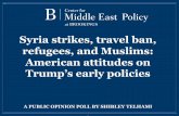 Syria strikes, travel ban, refugees, and Muslims: American ... · refugees, and Muslims: American attitudes on ... United States, should we give priority to people who are Christians