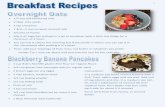 fashioned oats - Ivy Tech Community College of Indianas Breakfast Recipes.pdf · 1/2 tsp coconut sugar Directions: -Preheat oven to 400 degrees and grease or spray an oven safe dish.