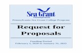 Pennsylvania Sea Grant College Program Request for Proposals Sea Grant... · 2019-01-25 · The Pennsylvania Sea Grant College Program seeks pre-proposals for its next funding cycle,