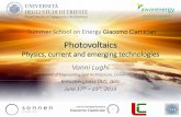 Summer School on Energy Giacomo Ciamician...- an electron’s perspective - Multijunction («tandem») cells - A more efficient use of the solar radiation - ... state of the art 3.