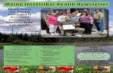 Maine Intertribal Health Newsletter · Healthy 2010 Challenge Other News Prevent Skin Cancer 7 Tribal Calendar of Events Insert Recipes Insert Administrator /CEO . Missing: Deborah