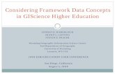 Considering Framework Data Concepts in GIScience Higher … · 2014-06-04 · Considering Framework Data Concepts in GIScience Higher Education 2008 ESRI EDUCATION USER CONFERENCE.
