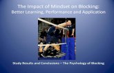 Better Learning, Performance and Application · Better Performance • If a common trait of the best blockers is an aggressive, attacking mindset, how can we best teach it? Do you
