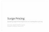Surge Pricing - CascadiaRConfSurge pricing motivation “It ’s been a really unusual year. Typical summers are big; this one was huge.” ~ FreightWaves CEO Craig Fuller In the summers