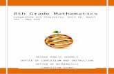 8th Grade Mathematics - Orange Board of Education · Web view8th Grade Unit 4b – Congruence and SimilarityApril 7th – May 2nd 1 Author Kelsey Marlow Created Date 02/28/2014 08:13:00