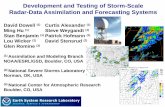 Development and Testing of Storm-Scale Radar-Data ... · Radar Observations for Storm-Scale DA . Reflectivity: target sizes and number concentrations • primary information: presence