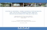 Evaluating the Effectiveness of Texas Forestry Best Management … · 2015-02-28 · project showed that BMPs, when applied properly, ... significant improvement in BMP implementation