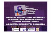 EMPIRICAL ANTIBACTERIAL TREATMENT: GLYCOPEPTIDES AND …ecil-leukaemia.com/telechargements/ECIL 1 2005... · 2016-12-19 · ANTIBIOTICS IN THE 2 GROUPS (2) Trial/year N= Antibiotic-no