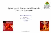 Resources(and(Environmental(Economics( …bu.edu.eg/portal/uploads/Commerce/Economy/3898/crs...Resources(and(Environmental(Economics((First(Term(2019/2020 (((PowerPoint Slides prepared