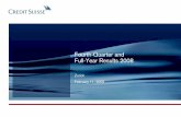 Fourth-Quarter and Full-Year Results 2008 · This presentation contains non-GAAP financial information. Information needed to reconcile ... since 3Q07!Solid results in 4Q08 and 2008