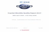 CryoSat Monthly Quality Report #117...2020/04/28  · CryoSat Monthly Quality Report #117 28th April 2020 - 27th May 2020 Author(s): CryoSat Quality Control Team (Telespazio VEGA UK)