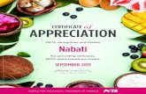 Cert of Appreciation Nabati Ice Cream 300APPRECIATION for providing delicious, 100% plant-based ice cream. PETA recognizes and thanks Nabati SEPTEMBER 2019 ... Title: Cert of Appreciation