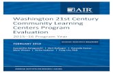 Washington 21st Century Community Learning Centers Program ... Washington 21st Century Community Learning
