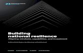 Building national resilience · • Demographic time bombs • Banking system collapse • Fiscal crisis • Trade conﬂict/sanctions • Public protests and disorder/industrial