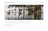 Mayor’s Response to County Commission’s Resolutions on Sea ... · The Sea Level Rise Task Force (Task Force), chaired by the Honorable Harvey Ruvin, Clerk of Courts, explored