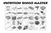 NUTRITION BINGO MASTER - Healthy Lifestyle Choices bingo nutrition bingo. nutrition bingo nutrition