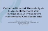 Catheter-Directed Thrombolysis In Acute Iliofemoral Vein ...€¦ · Catheter-Directed Thrombolysis In Acute Iliofemoral Vein Thrombosis, A Prospective Randomized Controlled Trial