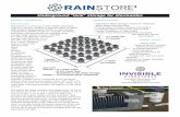Underground tank storage for stormwater.Underground "tank" storage for stormwater. PRODUCTDESCRIPTION BasicStructure Rainstore3 is a structure alled of thin-wcylindrical columns injection