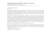 IFBB ANTIDOPING RULES 2015IFBB ANTIDOPING RULES 2015 In line with the 2015 World Anti-Doping Code. Approved by WADA on May 26th, 2014 Ratified by IFBB Annual General Assembly on November
