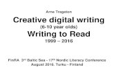 Arne Trageton Playful computer writingfinra/3rdBaltic17th/PRESENTATIONS... · Literacy Information and Computer Education Journal (LICEJ), Volume 4, Issue 2, June • Hultin & Westman