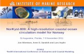 NorKyst-800: A high -resolution coastal ocean circulation ... · A numerical ocean modeling system suitable for reproduction of physical variables as sea level, temperature, salinity