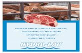 PRESERVE QUALITY GRADE & SALE WEIGHT REDUCE RISK OF …€¦ · Hydro-Lac improves cellular fluid balance1 through its proprietary electrolytes and osmolytes, ensuring cells are ready