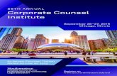 58TH ANNUAL Corporate Counsel Institute€¦ · Denise R. Cade, SVP, General Counsel, and Corporate Secretary, IDEX Corporation Jodi J. Caro, General Counsel, Chief Compliance Officer,
