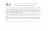 Oregon Department of Fish and Wildlife Lead Ammunition Survey … · 2016-02-02 · Lead Ammunition Survey Summary Concern and scrutiny over the use of lead ammunition in regards