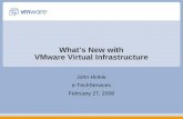 What’s new with VMware Infrastructure 3 · 2008-03-05 · “While we initially chose VMware virtual infrastructure to address development hardware problems by reducing hardware