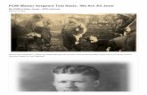 POW Master Sergeant Told Nazis, ‘We Are All Jews’€¦ · POW Master Sergeant Told Nazis, ‘We Are All Jews’ By Clifford Kyle Jones - NCO Journal February 10, 2016 Near the