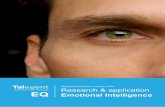 Talegent Whitepaper | January 2014 EQ Emotional …...EQ and the Big Five personality measures is 0.50 (Van Rooy, Viswesvaran, & Pluta, 2005). Although mixed-EQ is expected to correlate