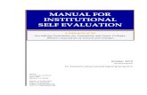 MANUAL FOR INSTITUTIONAL SELF EVALUATIONaccjc.org/...Institutional_Self-Evaluation_Oct_2015...institutional self evaluation process is a written analysis, an Institutional Self Evaluation