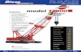 Manitowoc 12000 Product Guide - Bigge Crane and Rigging Co. · product guide features • 110t(120USt)LiftCapacity • 397mton-m(2,880ft-kips) MaximumLoadMoment • 70,1m(230ft)Heavy-LiftBoom