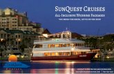 All-Inclusive Wedding Packages - Sunquest...All-Inclusive Wedding Packages you bring the dress, let us do the rest! SunQuest Cruises kristi@sunquestcruises.com | 850-650-2519 contact