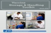 Vaccine Storage & Handling Toolkit · Vaccine Storage & Handling Toolkit January 2018 U.S. Department of Health and Human Services Centers for Disease Control and Prevention