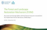 The Forest and Landscape Restoration Mechanism (FLRM)Session of the Asia Pacific Forestry Commission in Philippines (2016) to the 27 Session of the Asia -Pacific Forestry Commission