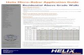 Helix Micro-Rebar Application Guide€¦ · Helix Micro-Rebar Application Guide Helix Steel 300 N. Fifth Avenue, Suite 130 Ann Arbor, MI 48104 734-322-2114 Basic Requirements · Wall
