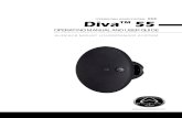 PROFESSIONAL SOUND SYSTEMS DivaTM - Wharfedale · 2 The Diva™ 55 loudspeaker system is designed to deliver accurate, high power sound in a lightweight, small and easy to install