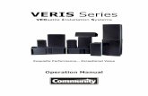 VERIS 6-8-26-28 Yoke Instruction Sheet (JL) 7-27-2009 · The Community Professional Loudspeaker products bearing the CE label comply with the following harmonized or national standards: